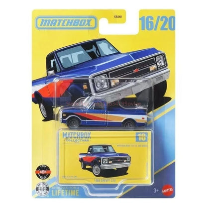 Matchbox GBJ48-F Series,Porsche 911/356 Totota MR2 Dodge Challenger Chevy,1:64 Diecast Model Car,Collector's Gift for Kids Toy