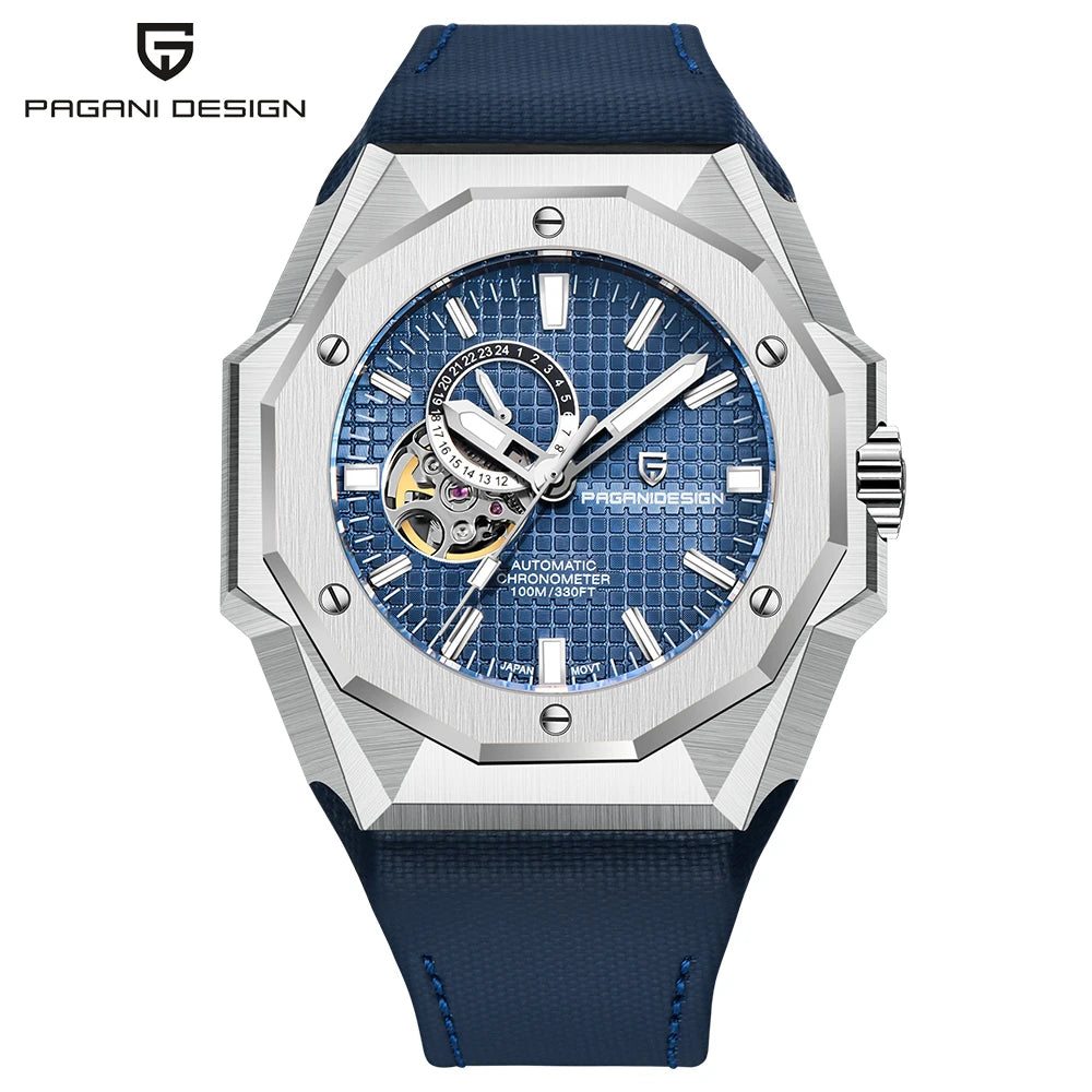 Pagani Design Men's Mechanical Watch NH39 Movement Top Notch Sapphire Stainless Steel 100m Waterproof Men's Automatic Watch