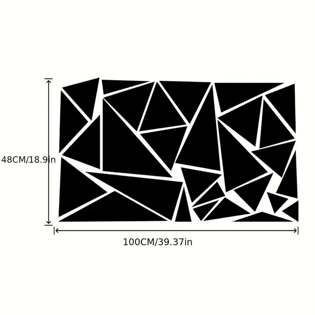 1pc Freestanding Triangles Graphics Car Sticker Decal Decoration SUV Truck Vehicle Camping Rv Vinyl car modification Sticker