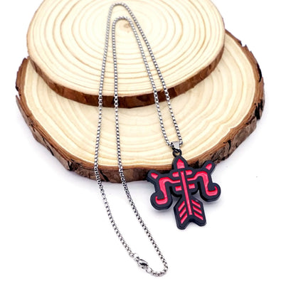 5cm/1.96in Monster Hunter Peripheral Keychain World Hunter Guild Logo Greatsword Bow Taijutsu Sword Exterminating Dragon Pendant
