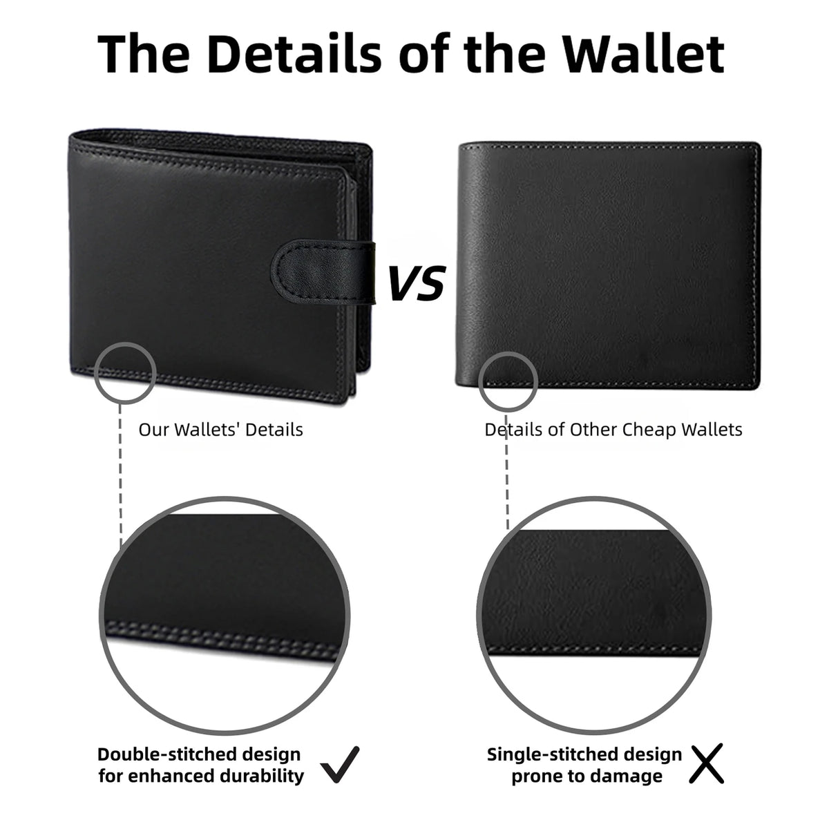 1pc Elegant PU Leather Large Capacity Slim Design Wallet With Multi-Card Slots, Ideal Gift For Men