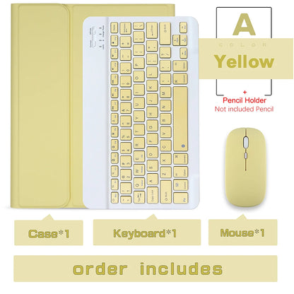 Keyboard Wireless Mouse Magic For iPad Pro 13 11 Case M5 M4 2026 M3 Air 13 11 5 4 10.2 9 8 7 Generation Case Bluetooth Keyboard