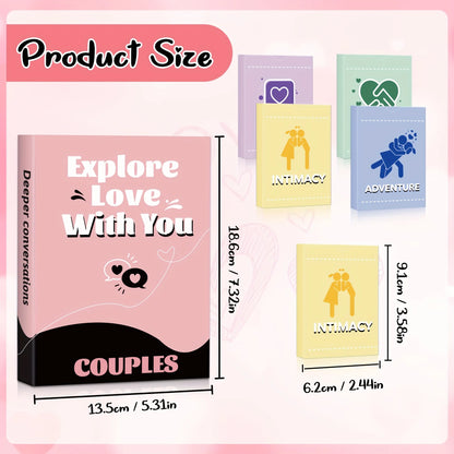 Couple Conversation Card Game Date Night Cards for Valentine's Day, Anniversaries, Fun Couple Gifts