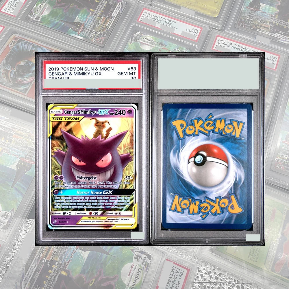 DIY Proxy PTCG Graded Collection Card Mew ex SAR 205/165 SV2a Card 151 Card Japanese 2023 GEM MT10 Holographic Label Child Gift