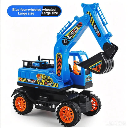 Large-Scale Boys Excavator Toy Car Inertia Baby Engineering Vehicle Digging Machine Model Children's Playset