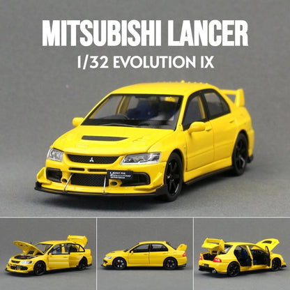 1/32 Mitsubishi Lancer EVO Final Edition JDM Racing Toy Car Model Diecast Metal Miniature Collection Gift For Children Boys