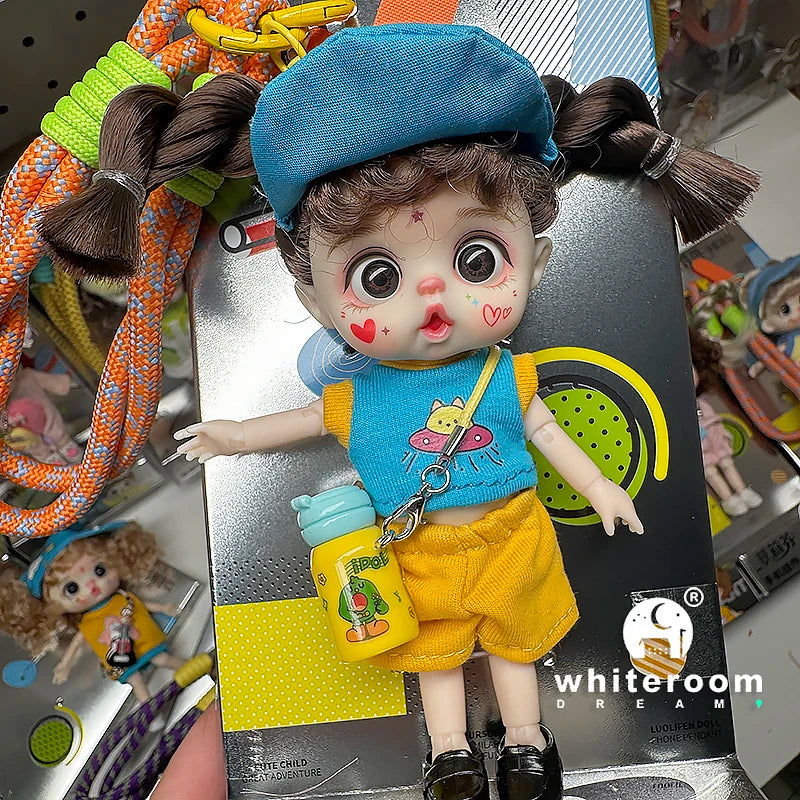 bjd doll Dolls for girls Labbu doll pocket mini blyth girl Doll Barbi cry Baby Rainbow Ball jointed doll Mobile phone Decoration