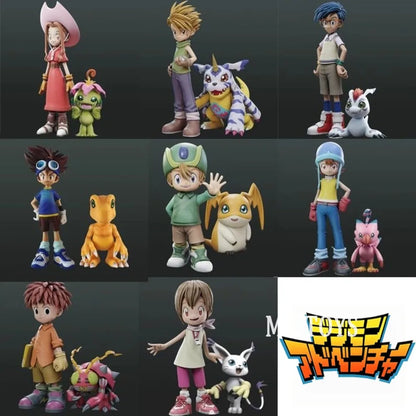 Anime Digimon Adventure Figures Eight Main Characters Action Figures Pvc Collection Model Toys for Children Gifts 5-16cm