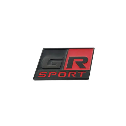 Metal GR SPORT GR MN Racing Car Badge Emblem Decoration Sticker For Toyota Vitz Prius PHV HARRIER MARK X Voxy Noah