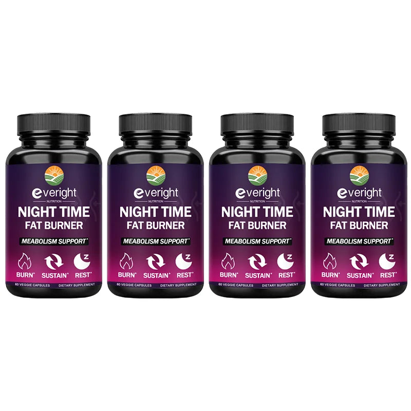 Night Fat Burner - Boost Metabolism, Improve Sleep & Curb Cravings for Effective Weight Loss (Men & Women)