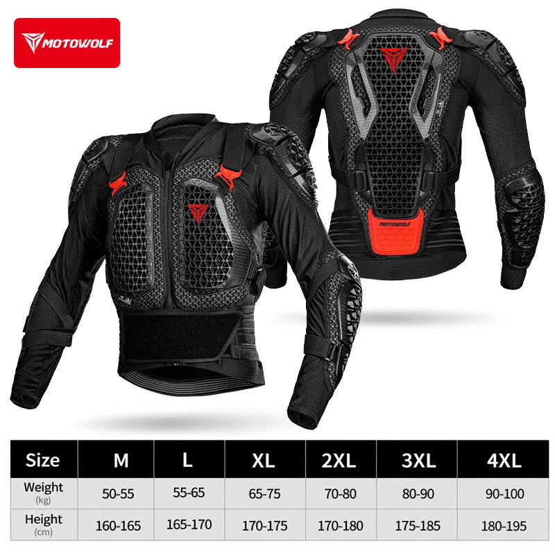 Motorcycle Jacket Men Women Motorcycle Full Body Armor Jacket Moto Turtle Motocross Racing Jacket CE Approved Protective Gear