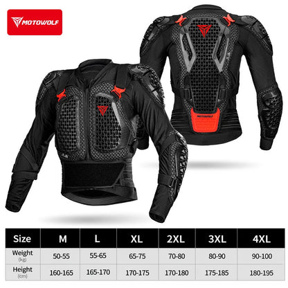 Motorcycle Jacket Men Women Motorcycle Full Body Armor Jacket Moto Turtle Motocross Racing Jacket CE Approved Protective Gear