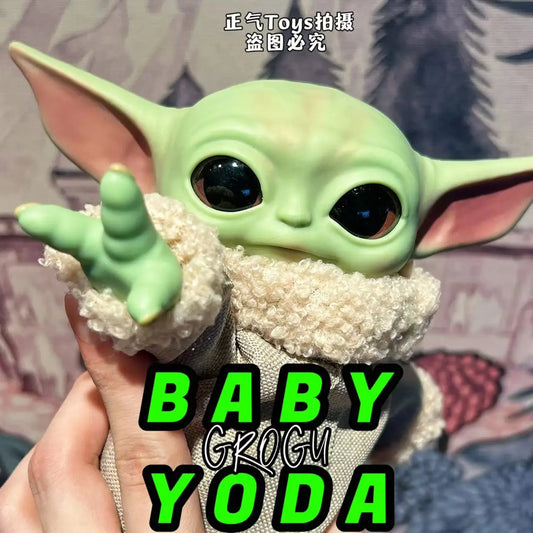 17CM Star Wars Master Yoda The Mandalorian Kawaii Grogu Action Figure Toys Cute Toy Gift For Adult