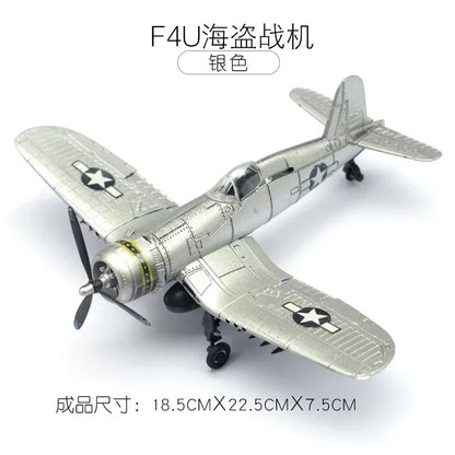 1/48 WWII Fighter Model 4D Assemble Aircraft Plastic DIY Accessories Toy Small Airplane Toy Diy Craft Kits for Adults