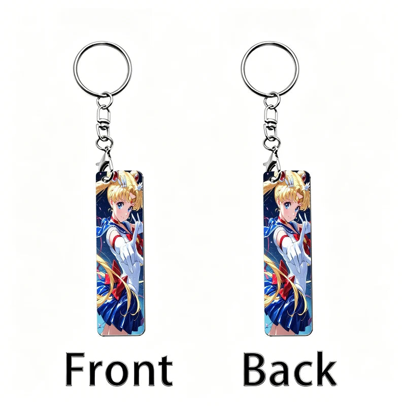 Sailor Moon Acrylic Keychain Backpack Anime Figures Two-dimensional Peripheral Keyring Pendant Decorative Ornament Keychains