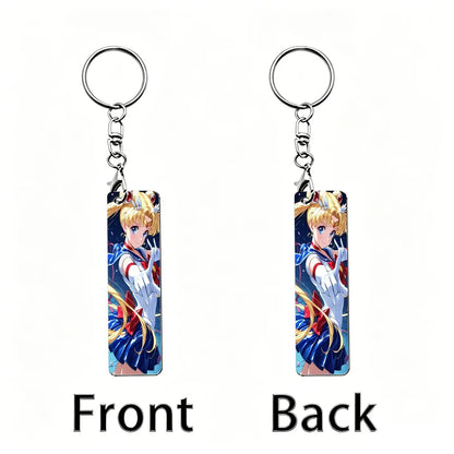 Sailor Moon Acrylic Keychain Backpack Anime Figures Two-dimensional Peripheral Keyring Pendant Decorative Ornament Keychains