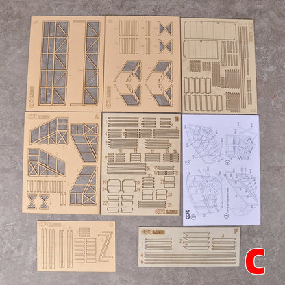 Assembly Architectural Model Miniature Tank Factory Repair Ladder Maintenance Ladder Scaffolding Diorama Scale Model Kit 1/35