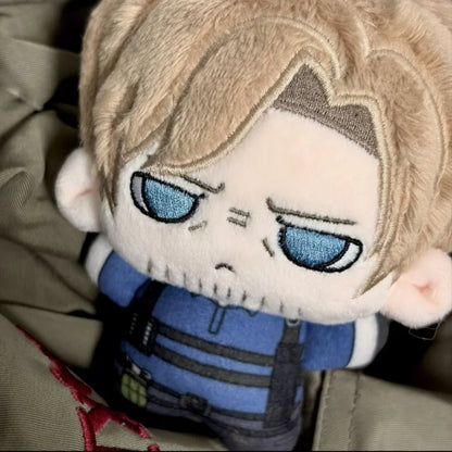 10cm Resident Evil Requiem Leon.Scott.Kennedy Anime Figures Plush Cosplay Dress Up Cotton Doll Toys for Childrens Cute Pendant