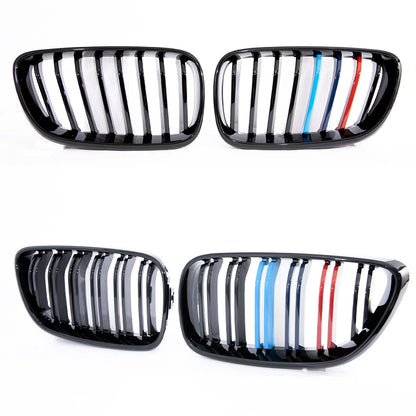 Chrome Silver Frame Grill M Color Double Slat Kidney Grille For BMW 2 Series F22 F23 M2 F87 218i  220i 228i 230i M235i M240i
