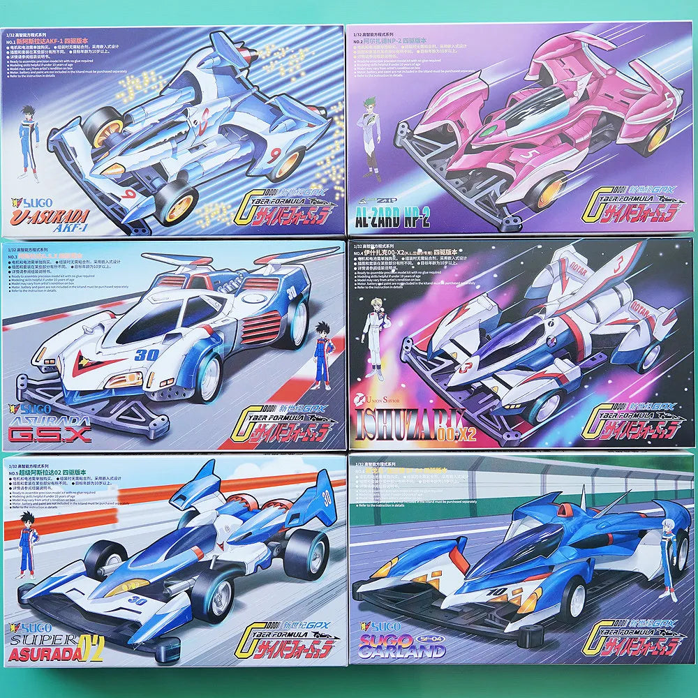 Daxing Xingda MINI 4WD Car High Intelligence Formula TZ-X Chassis Thunder God Asurada F