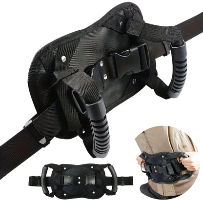Adjustable Motorcycle Rear Seat Armrests Anti-Slip Handles Safety for Travel on Beach Snowmobiles Electric Scooter Accessories