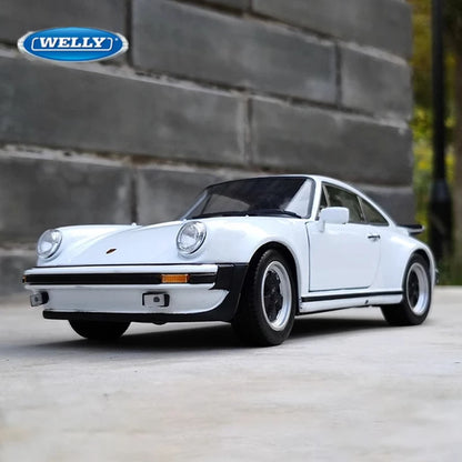 WELLY 1:24 1971 Porsche 911 Turbo 3.0 Alloy Sports Car Model Diecasts Metal Classic Vehicles Car Model High Simulation Kids Gift