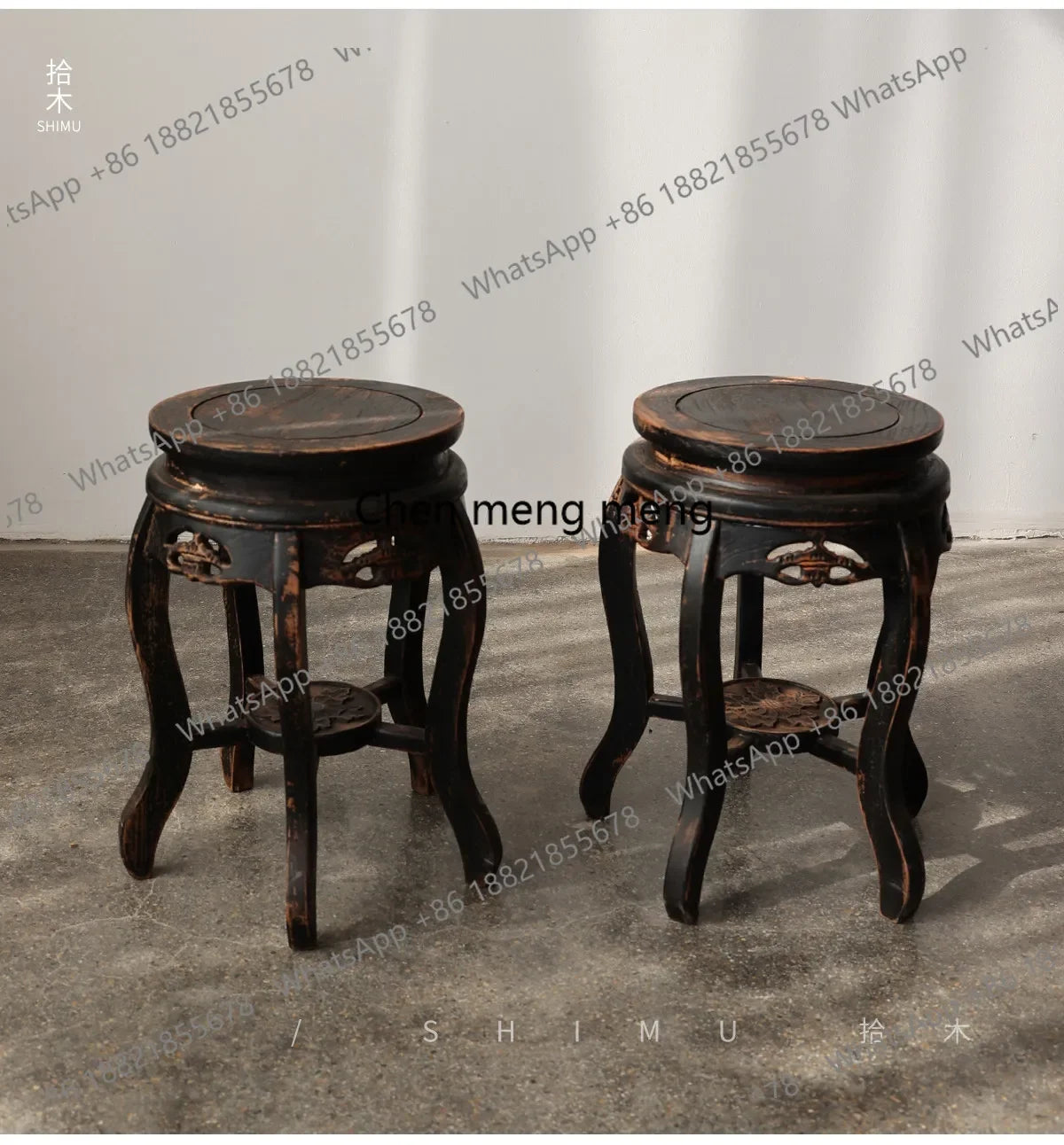 Hot sales Solid wood Chinese antique old dining table and chair combination tea round table Ming and Qing classical