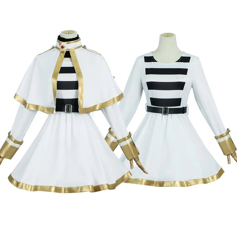 Homchee Trends COS Women Cosplay Costume Dress with Ears Stockings for Anime Comic Con Outfits