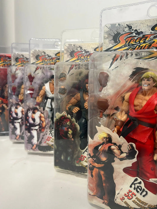 Neca Street Fighter Ryu Ken Chun Li Guile Gouki Anime Figure Game Derivative Character Action Figurine Movable Model Toys