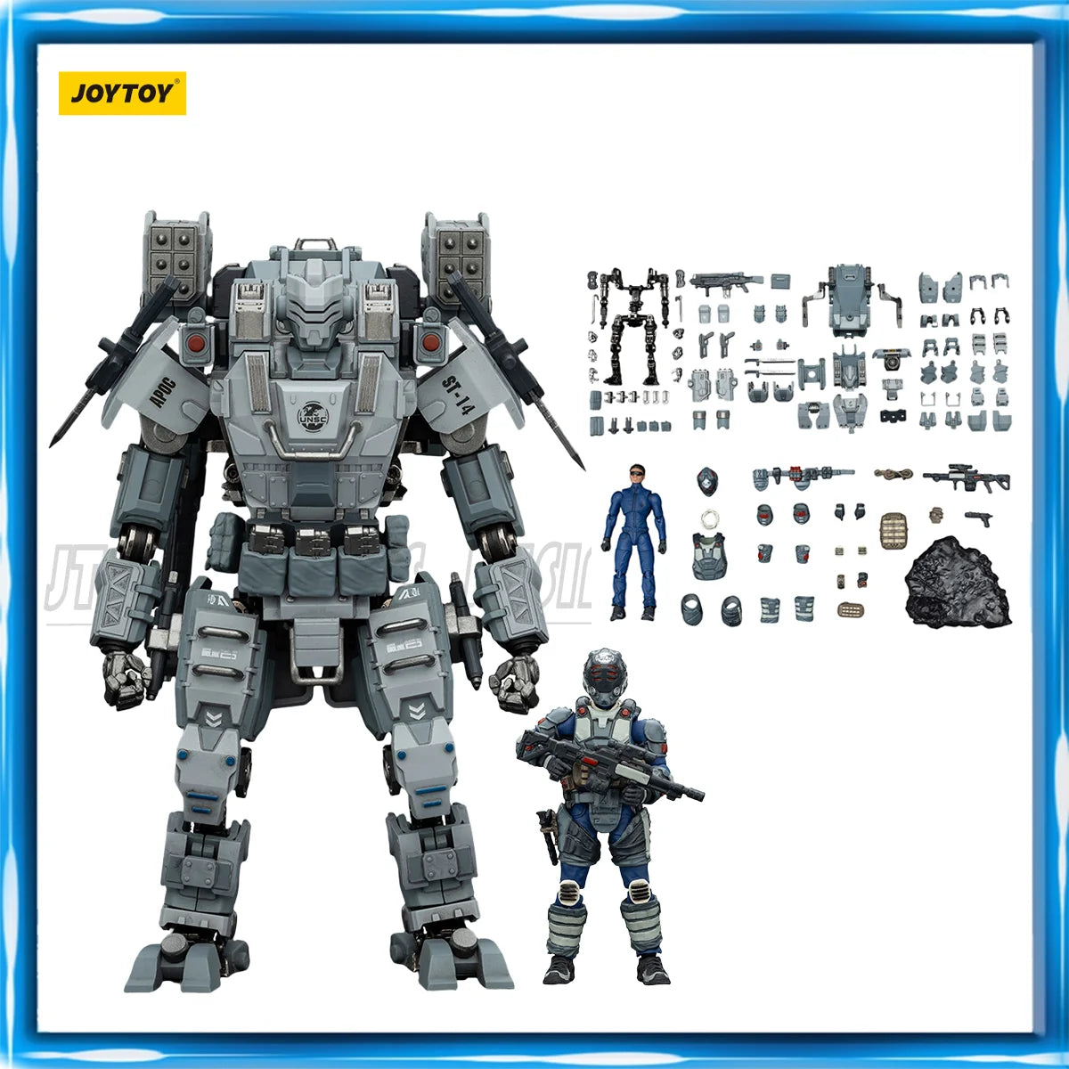 JOYTOY 1/25 Action Figure APOC Series Sky Tempest Fire Strike Mech ST-8614 UNSC Breacher Benjamin figures Toys