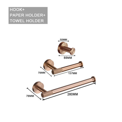 High Quality Soap Dispenser Toilet Brush Holder Toilet Paper Holder Towel Bar Rail Rack Hanger Hook Bathroom Accessories Set