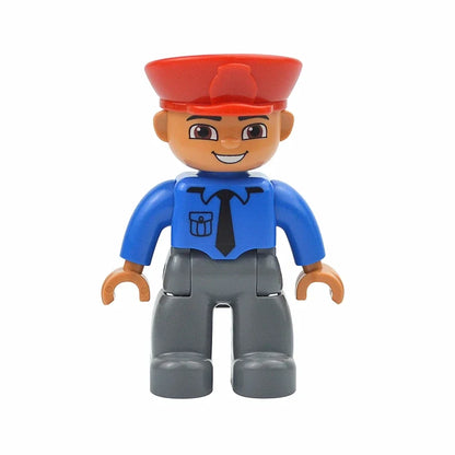 Figures Dolls Big Size Building Blocks Family Action Workers Doctor Police Farmer Compatible Large Bricks Duploes Kid Toys