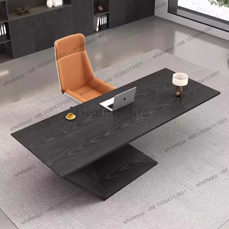 LJY Creativity Modern Computer Desks Designer Conference Work Reception Office Desk European Art Mesa Escritorio Office Furnitur
