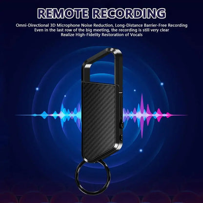 128GB Keychain Sound Activated Voice Recorder Key Hook Mini Dictaphone Voice Audio Recording Espia 8-64G Noise Reduce MP3 Player