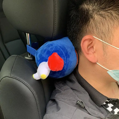 Car Seat Neck Pillow Creative NOS Nitrous Oxide Bottle Soft Plush Car Headrest Car Decoration Neck Support Seat Cushion