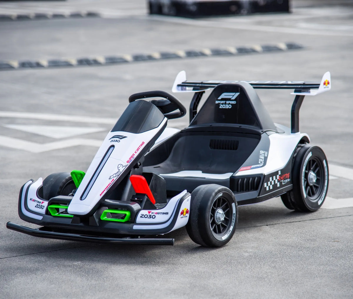 24V14 Battery Drift Children's Four-wheel Kart Electric F1 Parent-child Toy Car with Remote Control and EVA Front Wheel