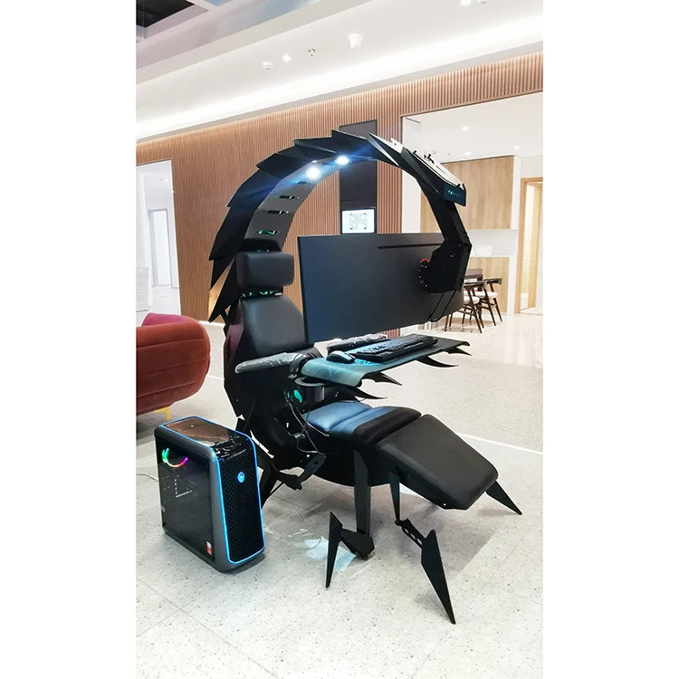 Luxury Reclining Gaming Chair Cockpit Computer Workstation Automatic Cluvens Scorpion Chair Zero Gravity