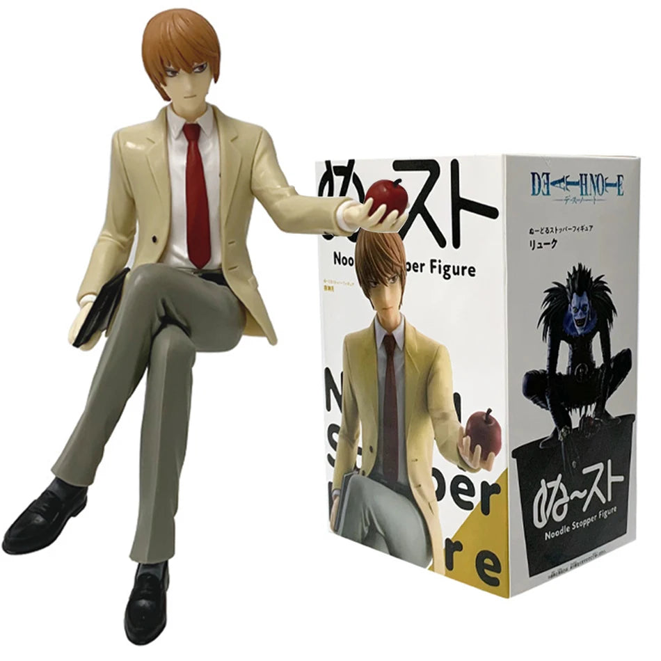 Death Note Anime 8-16cm Figure L Lawliet Ryuk Holding Apple Model for Halloween Ornament Figurine Fans Collection Christmas Gift