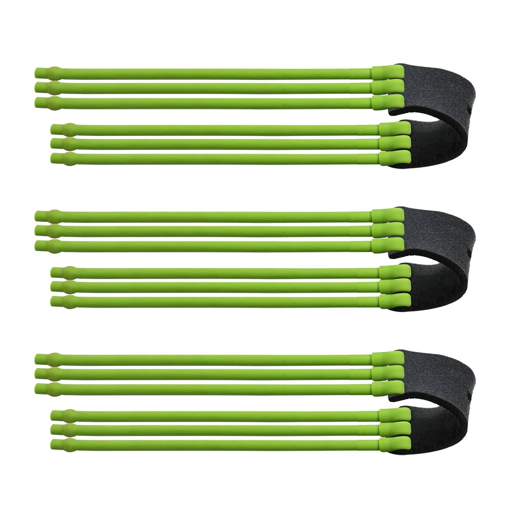 New Card Ball Rubber Bands Outdoor Slingshot Shooting Rubber Bands Hunting Recreational Toys Highly Elastic Tubular Rubber Bands