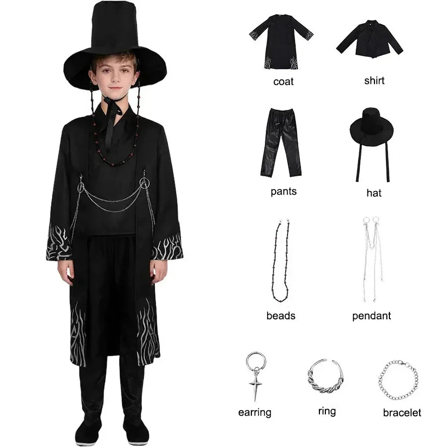 Cosplay Costumes for Kids Adults Boys Jinu Uniform Kimono Set Halloween Party Outfits