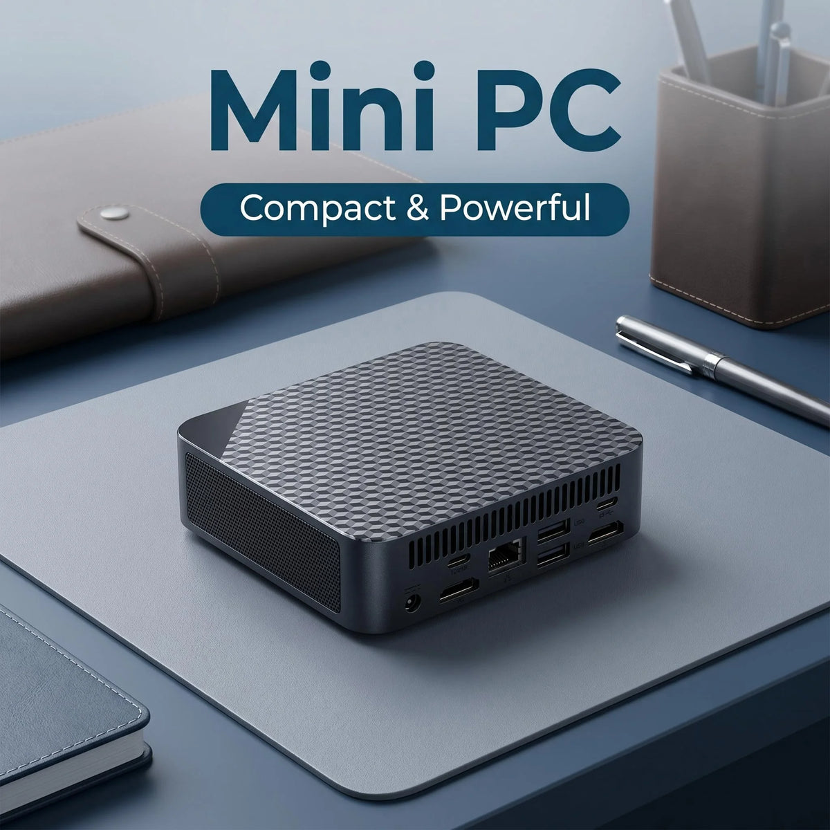 Core i9 10980HK Mini Desktop 16GB DDR4 512GB M.2 NVMe SSD Triple 4K Display WiFi6 BT5.2 Silent Cooling Home Office Pro PC
