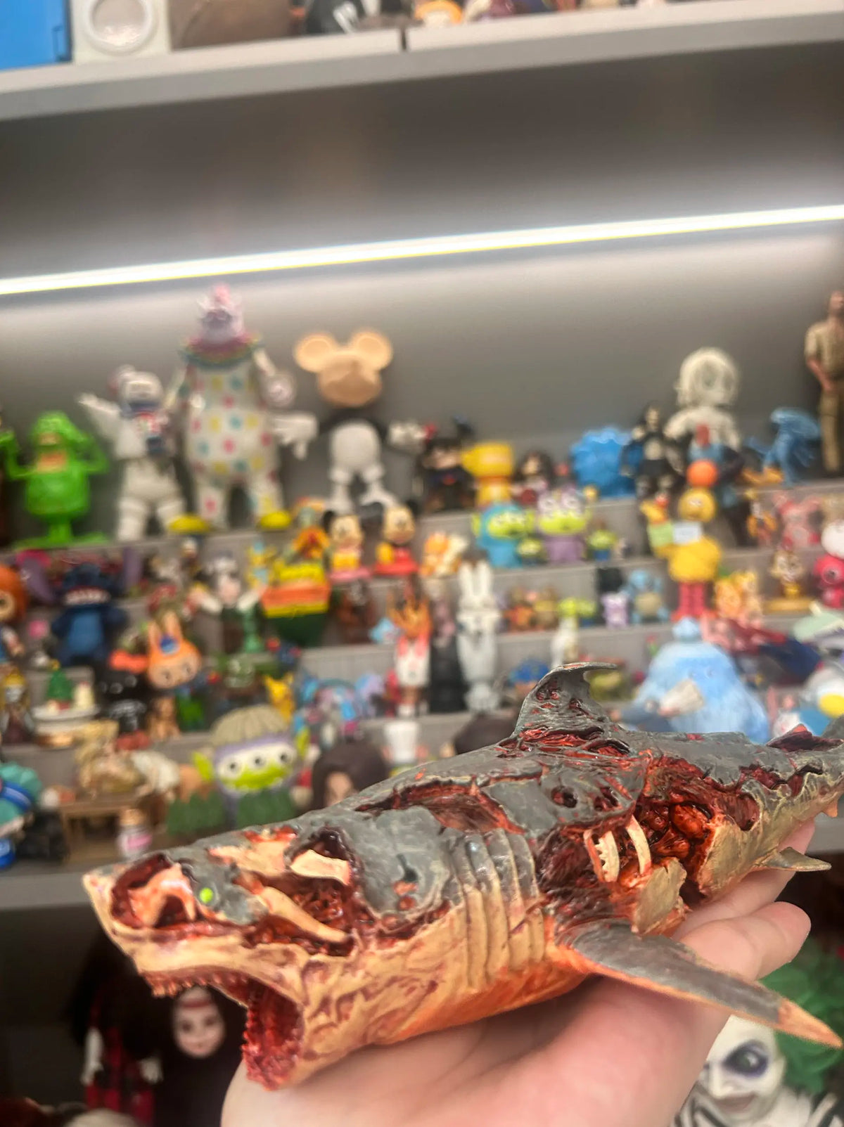 Bulk Cargo Zombie Shark Action Figure Authentic Biochemical Mutant Highly Detailed Collectible Desk Ornament For Horror Toy Fans