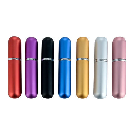 5/10pcs 5ml Refillable Perfume Bottle Mini Aluminum Perfume Spray Bottle Travel Container with Empty Atomizer Bottles