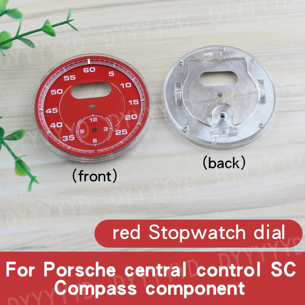 1pcs Dial Clock Gauge Chrono For Porsche 911 Carrera 2013-2019 997 958 Panamera 970 Cayenne Boxster Macan 718 982 Stopwatch