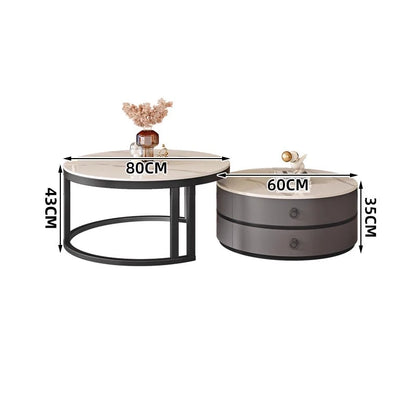 European Elegant Coffee Tables Multifunction Trendy Modern Minimalist Coffee Tables With Drawers Storage Mesa Centro Furniture