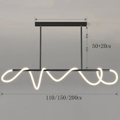 Nordic home decor line Chandeliers for dining room lustre pendant lights hanging lamps for ceiling Light fixture indoor lighting