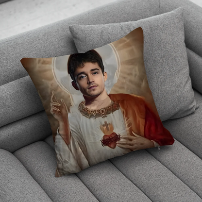 F1 16 C-Charles L-Leclerc Pillow Case Soft Cushion Cases for Farmhouse Sofa Decor Home Decorations and Protector