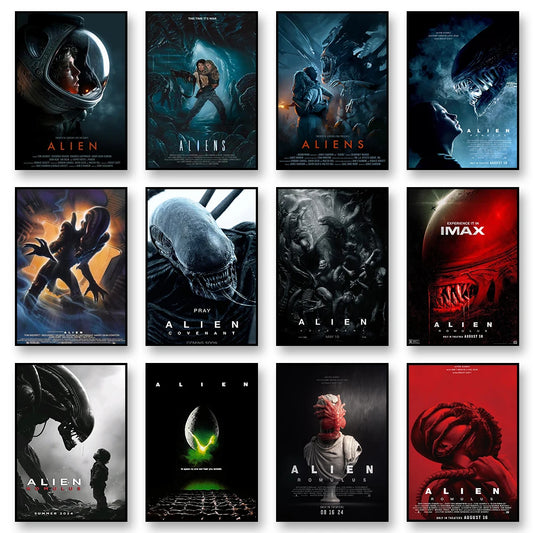 ALIEN Movie Poster High Quality Print Poster Classic Vintage Canvas Wall Art Print Mural Home Decor Gift