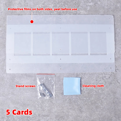 Desktop Display Stand 2/3/4/5/6/8/9/10/12 Cards Holder 35/55/75pt for Pokemon NBA Sports MTG Trading PTCG One Piece TCG F1 Card