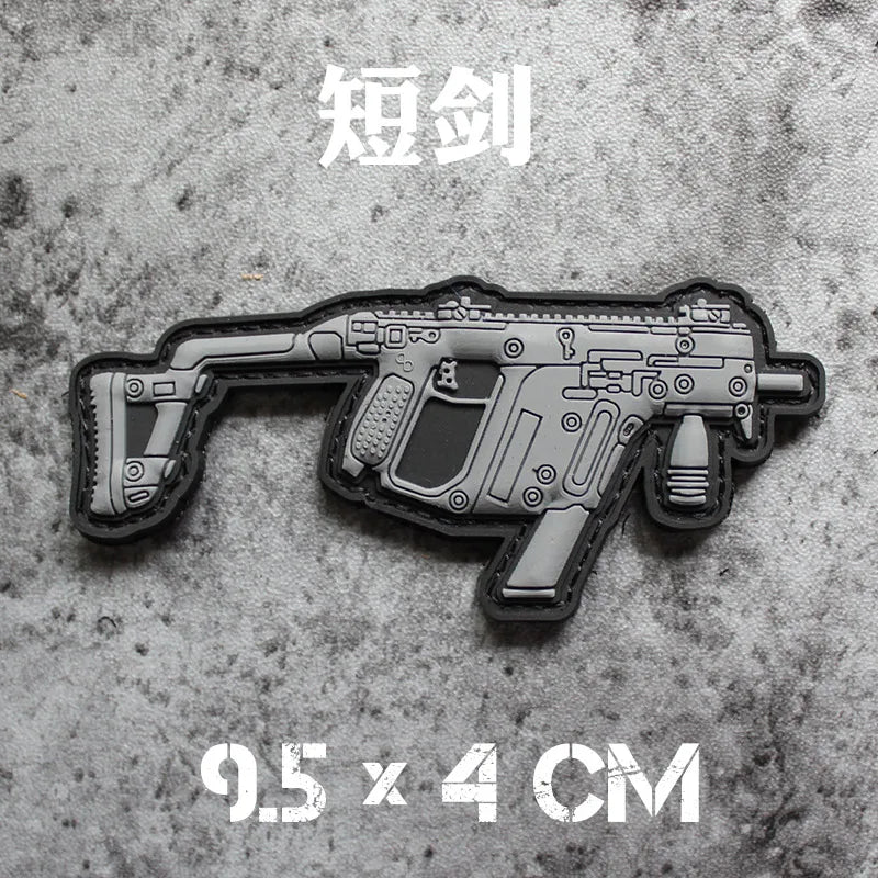 New 3D PVC Armband M416 Q Edition Armband Backpack Morale Collection Tactical Fast Tank Military Hook&Loop Patches for Clothing